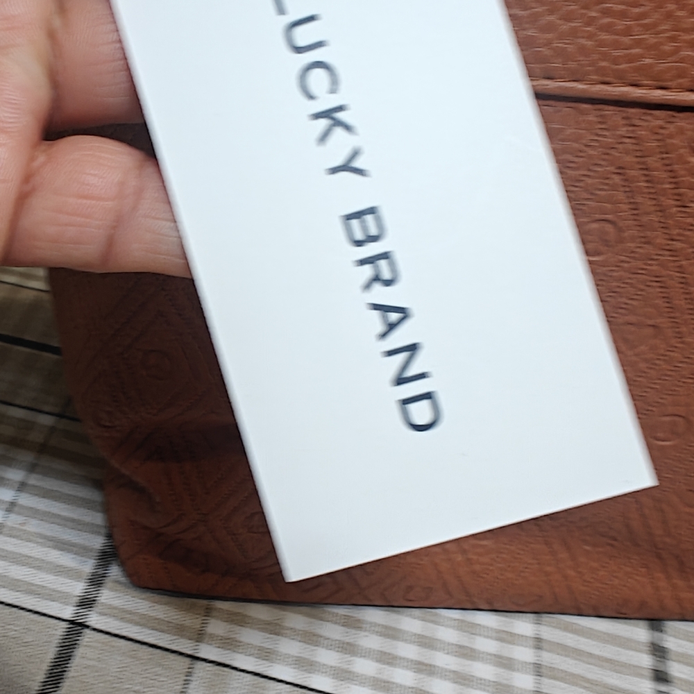 Lucky Brand Textured Orange Cosmetic Case - Picture 6 of 8